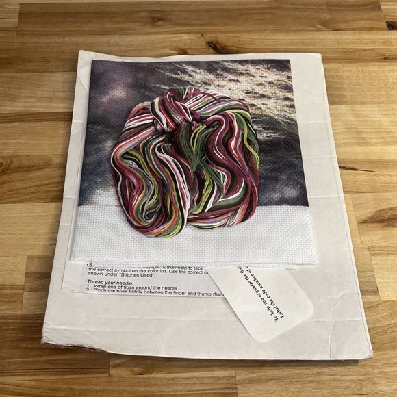 Candamar Embellished Cross Stitch Kit 51137 Dogwood Trail Picture 16" x 12" 1999 - Picture 4 of 5